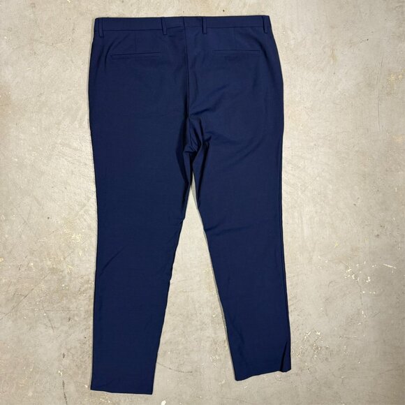 SAND Dress Pants Vitale Barberis Canonico Wool & Mohair Trousers Blue 38x32 - Picture 9 of 11